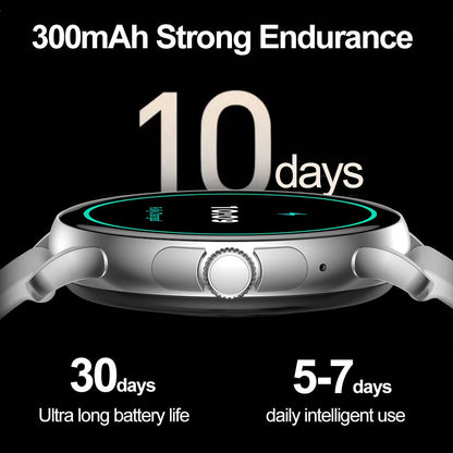 Ceas Smartwatch idealSTORE STMone, Apel Bluetooth, Asistent Vocal, Ecran AMOLED, 100+ Moduri Sport, Aplicatie Menstruala, Management Somn, Monitorizare Sanatate, Ritm Cardiac, Oxigen, NFC, Bratara Silicon Gri