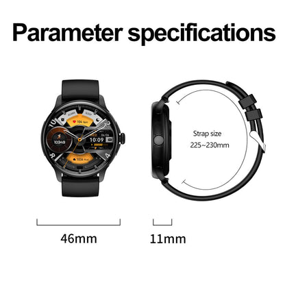 Ceas Smartwatch idealSTORE STMone, Apel Bluetooth, Asistent Vocal, Ecran AMOLED, 100+ Moduri Sport, Aplicatie Menstruala, Management Somn, Monitorizare Sanatate, Ritm Cardiac, Oxigen, NFC, Bratara Silicon Black