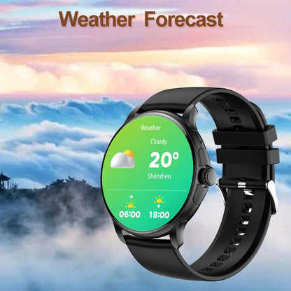 Ceas Smartwatch idealSTORE STMone, Apel Bluetooth, Asistent Vocal, Ecran AMOLED, 100+ Moduri Sport, Aplicatie Menstruala, Management Somn, Monitorizare Sanatate, Ritm Cardiac, Oxigen, NFC, Bratara Silicon Black