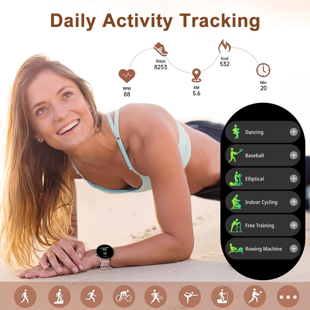 Ceas Smartwatch idealSTORE STMone, Apel Bluetooth, Asistent Vocal, Ecran AMOLED, 100+ Moduri Sport, Aplicatie Menstruala, Management Somn, Monitorizare Sanatate, Ritm Cardiac, Oxigen, NFC, Bratara Silicon Black