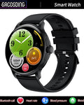 Ceas Smartwatch idealSTORE STMone, Apel Bluetooth, Asistent Vocal, Ecran AMOLED, 100+ Moduri Sport, Aplicatie Menstruala, Management Somn, Monitorizare Sanatate, Ritm Cardiac, Oxigen, NFC, Bratara Silicon Black