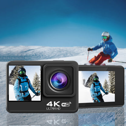 Camera de Actiune Multifunctionala SuperSonic idealSTORE, Ecran Dublu Color Tactil IPS, WIFI, Rezolutie 4K Ultra HD 30FPS/60FPS, Waterproof Sports DV, Anti-Shake, Unghi de 170, Microfon, Zoom Digital 4x, Telecomanda Impermeabila, Stabilizator Imagine