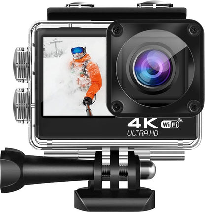 Camera de Actiune Multifunctionala SuperSonic idealSTORE, Ecran Dublu Color Tactil IPS, WIFI, Rezolutie 4K Ultra HD 30FPS/60FPS, Waterproof Sports DV, Anti-Shake, Unghi de 170, Microfon, Zoom Digital 4x, Telecomanda Impermeabila, Stabilizator Imagine