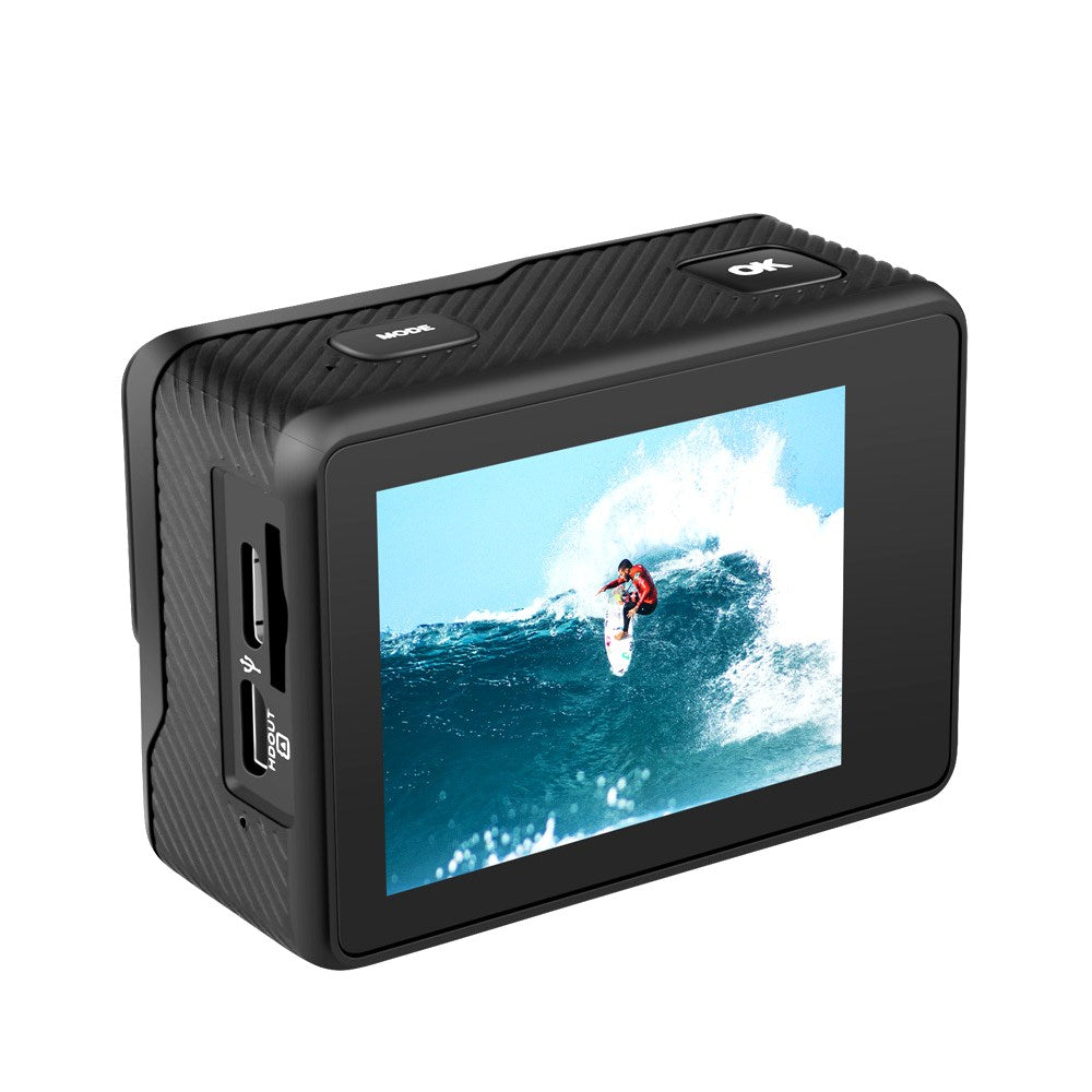 Camera de Actiune Multifunctionala SuperSonic idealSTORE, Ecran Dublu Color Tactil IPS, WIFI, Rezolutie 4K Ultra HD 30FPS/60FPS, Waterproof Sports DV, Anti-Shake, Unghi de 170, Microfon, Zoom Digital 4x, Telecomanda Impermeabila, Stabilizator Imagine