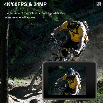 Camera de Actiune Multifunctionala SuperSonic idealSTORE, Ecran Dublu Color Tactil IPS, WIFI, Rezolutie 4K Ultra HD 30FPS/60FPS, Waterproof Sports DV, Anti-Shake, Unghi de 170, Microfon, Zoom Digital 4x, Telecomanda Impermeabila, Stabilizator Imagine