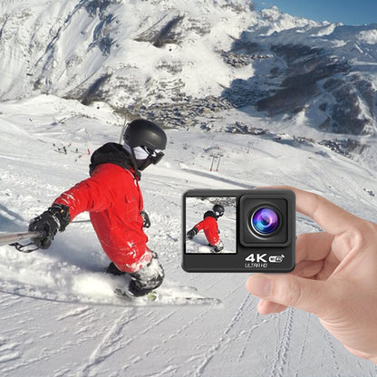 Camera de Actiune Multifunctionala SuperSonic idealSTORE, Ecran Dublu Color Tactil IPS, WIFI, Rezolutie 4K Ultra HD 30FPS/60FPS, Waterproof Sports DV, Anti-Shake, Unghi de 170, Microfon, Zoom Digital 4x, Telecomanda Impermeabila, Stabilizator Imagine