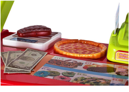 Supermarket joaca copii My Little Bussines 89cm inaltime , cu sunete , casa de marcat, scanner de produse , multitudine de accesorii