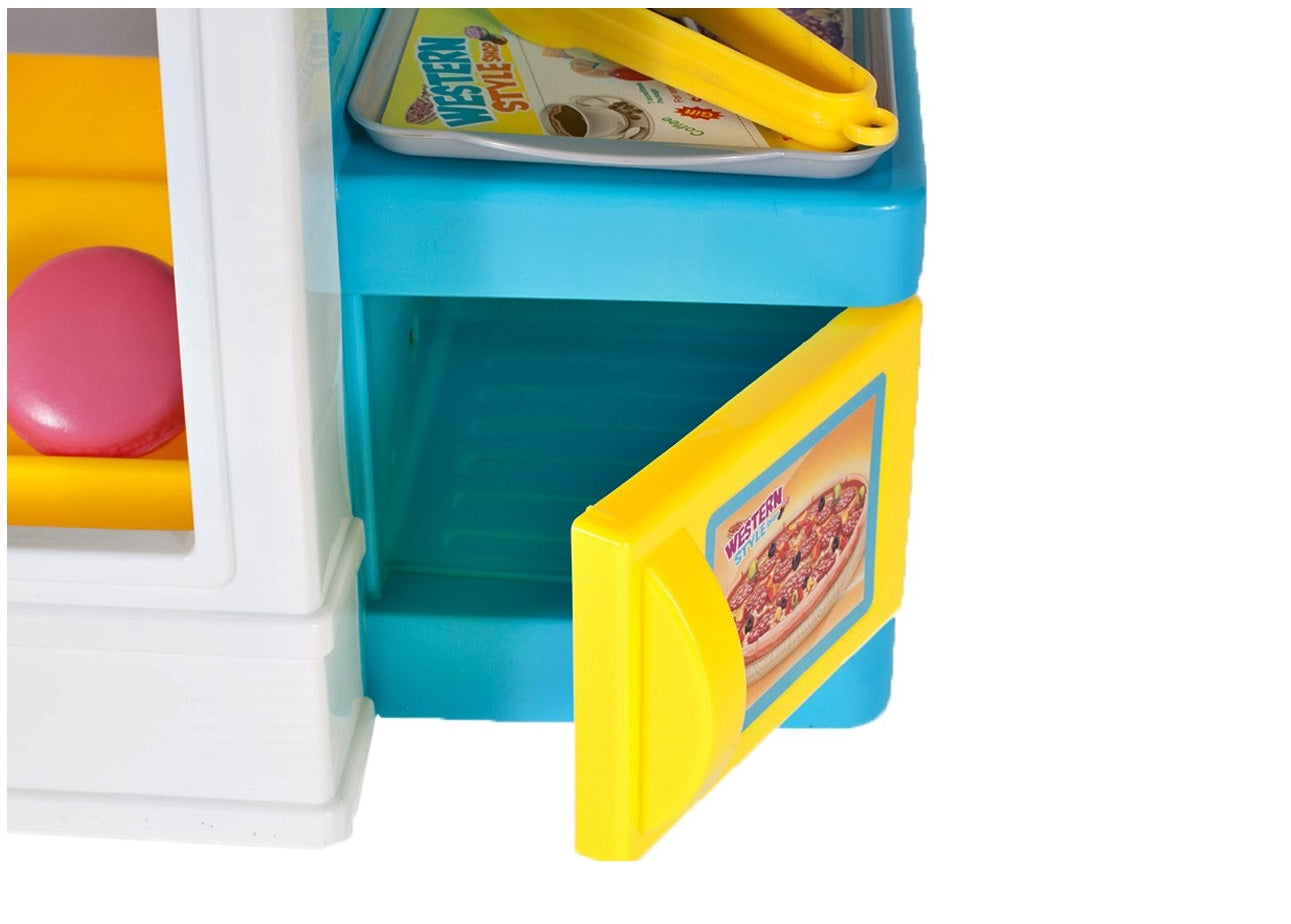 Supermarket joaca copii My Little Bussines 89cm inaltime , cu sunete , casa de marcat, scanner de produse , multitudine de accesorii