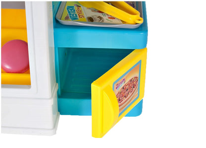 Supermarket joaca copii My Little Bussines 89cm inaltime , cu sunete , casa de marcat, scanner de produse , multitudine de accesorii