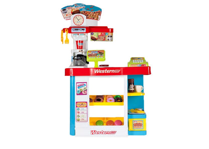 Supermarket joaca copii My Little Bussines 89cm inaltime , cu sunete , casa de marcat, scanner de produse , multitudine de accesorii