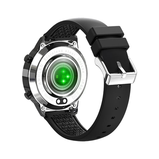 Ceas SmartWatch SuperPro idealStore, Ecran Amoled 1.2 inch, Notificari App, Monitorizare Ritm Cardiac, Tensiune Arteriala, Oxigen din sange, Moduri Sport, Rezistent la Apa, Compatibil iOS si Android, Negru