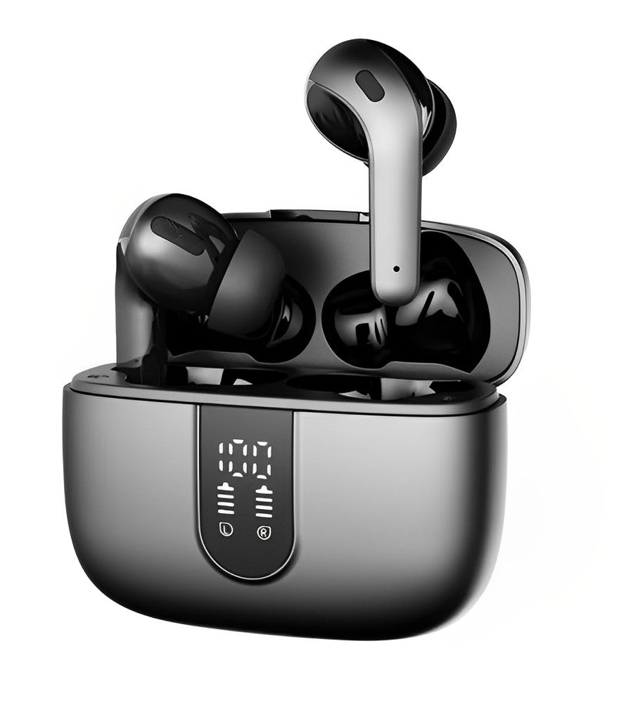 Casti Wireless SuperSound IdealStore Fara Fir, Bluetooth 5.2, Autonomie 60h, Control prin Atingere, Afisare digitala Dual LED, Asociere Automata, Microfon incorporat, Baterie 470 mAh, Black Edition Headphone