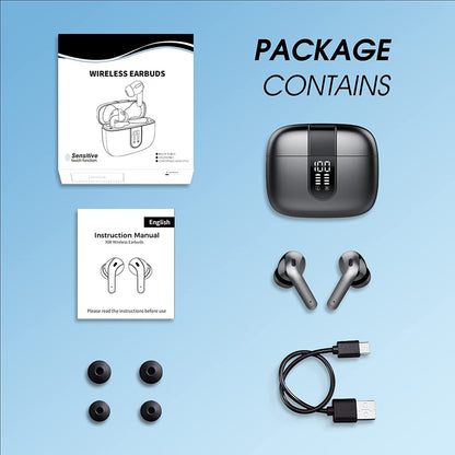 Casti Wireless SuperSound IdealStore Fara Fir, Bluetooth 5.2, Autonomie 60h, Control prin Atingere, Afisare digitala Dual LED, Asociere Automata, Microfon incorporat, Baterie 470 mAh, Black Edition Headphone