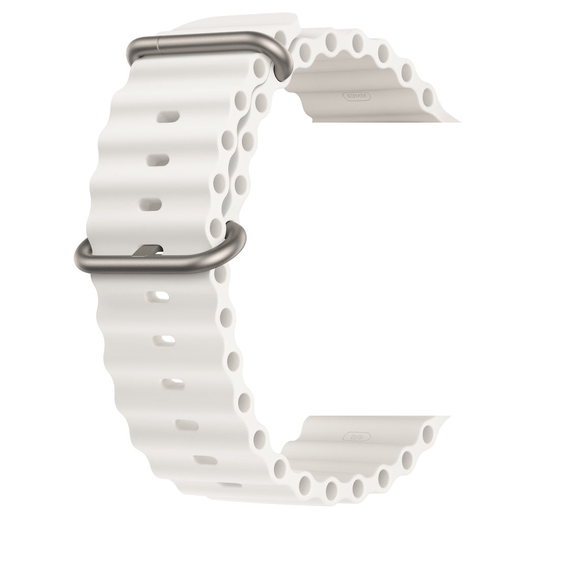 Bratara XStrap compatibila Smartwatch Ultra Watch IdealStore, Silicon rezistent, Fara cusaturi, Dimensiune 49 mm, White Edition