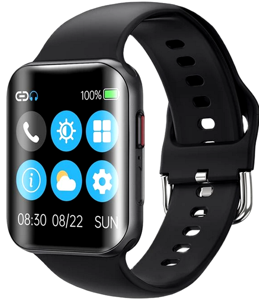 Smartwatch NEW ProDetail T68 idealStore, Ecran Curbat 1.54 inch, Rezistent la Apa, Compatibil iOS si Android, Apel Vocal, Ritm Cardiac, Monitorizarea Somnului, Pedometru, Sport, Momento Negru