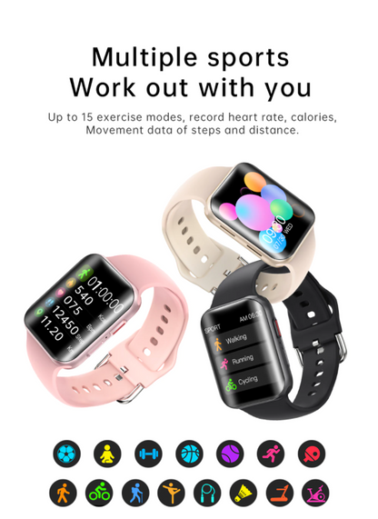 Smartwatch NEW ProDetail T68 idealStore, Ecran Curbat 1.54 inch, Rezistent la Apa, Compatibil iOS si Android, Apel Vocal, Ritm Cardiac, Monitorizarea Somnului, Pedometru, Sport, Momento Negru