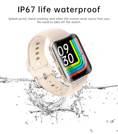 Ceas Smartwatch Pro Detail idealStore, Ecran Curbat 1.54 inch, Rezistent la Apa, Compatibil iOS si Android, Apel Vocal, Ritm Cardiac Complet, Monitorizarea Somnului, Sport, Auriu