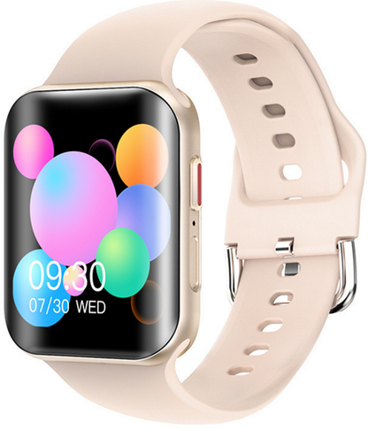 Ceas Smartwatch Pro Detail idealStore, Ecran Curbat 1.54 inch, Rezistent la Apa, Compatibil iOS si Android, Apel Vocal, Ritm Cardiac Complet, Monitorizarea Somnului, Sport, Auriu