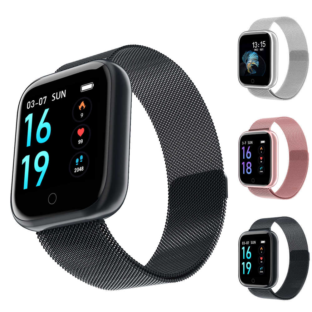 Ceas SmartWatch si Bratara Fitness CRISTAL Time80 Fashion, Display IPS color TFT de 1.3 inch, Masurarea ritmului cardiac, Monitorizarea somnului, Muzica si Fotografii, Apeluri si memento-ul de mesaje, Design unic alaturi de bratara silicon neagra