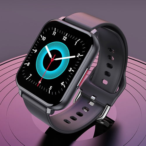 Ceas Smartwatch idealSTORE Trend 82, Display TFT de 1.55 inch cu margini curbate, Monitorizeaza ritmul cardiac, Tensiunea arteriala, Oxigenul din sange, Somnul, Caloriile arse, Negru