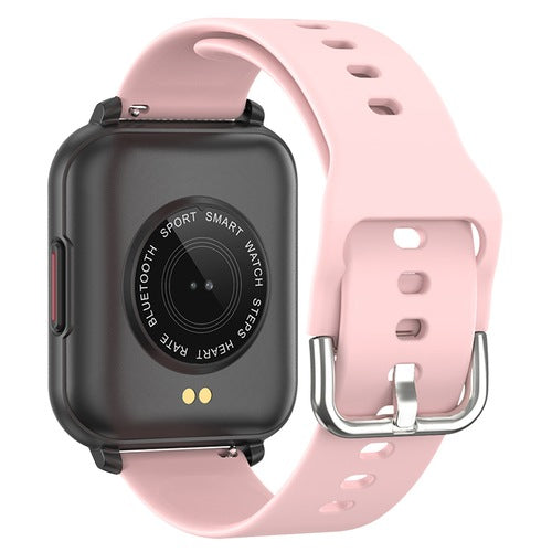 Ceas Smartwatch idealSTORE Trend 82, Display TFT de 1.55 inch cu margini curbate, Monitorizeaza ritmul cardiac, Tensiunea arteriala, Oxigenul din sange, Somnul, Caloriile arse, Roz