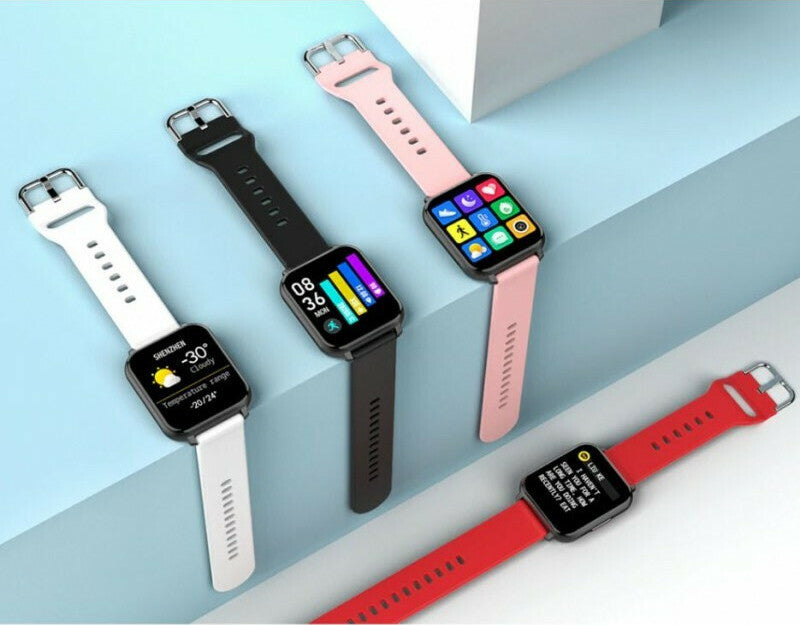 Ceas Smartwatch idealSTORE Trend 82, Display TFT de 1.55 inch cu margini curbate, Monitorizeaza ritmul cardiac, Tensiunea arteriala, Oxigenul din sange, Somnul, Caloriile arse, Alb