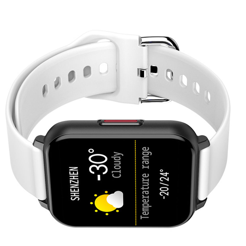 Ceas Smartwatch idealSTORE Trend 82, Display TFT de 1.55 inch cu margini curbate, Monitorizeaza ritmul cardiac, Tensiunea arteriala, Oxigenul din sange, Somnul, Caloriile arse, Alb