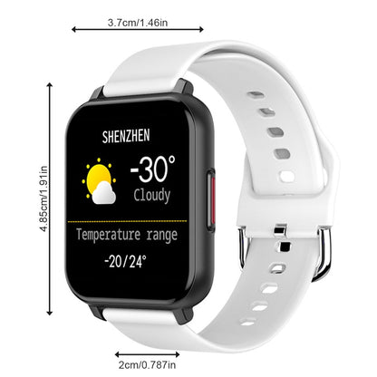 Ceas Smartwatch idealSTORE Trend 82, Display TFT de 1.55 inch cu margini curbate, Monitorizeaza ritmul cardiac, Tensiunea arteriala, Oxigenul din sange, Somnul, Caloriile arse, Alb