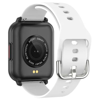 Ceas Smartwatch idealSTORE Trend 82, Display TFT de 1.55 inch cu margini curbate, Monitorizeaza ritmul cardiac, Tensiunea arteriala, Oxigenul din sange, Somnul, Caloriile arse, Alb