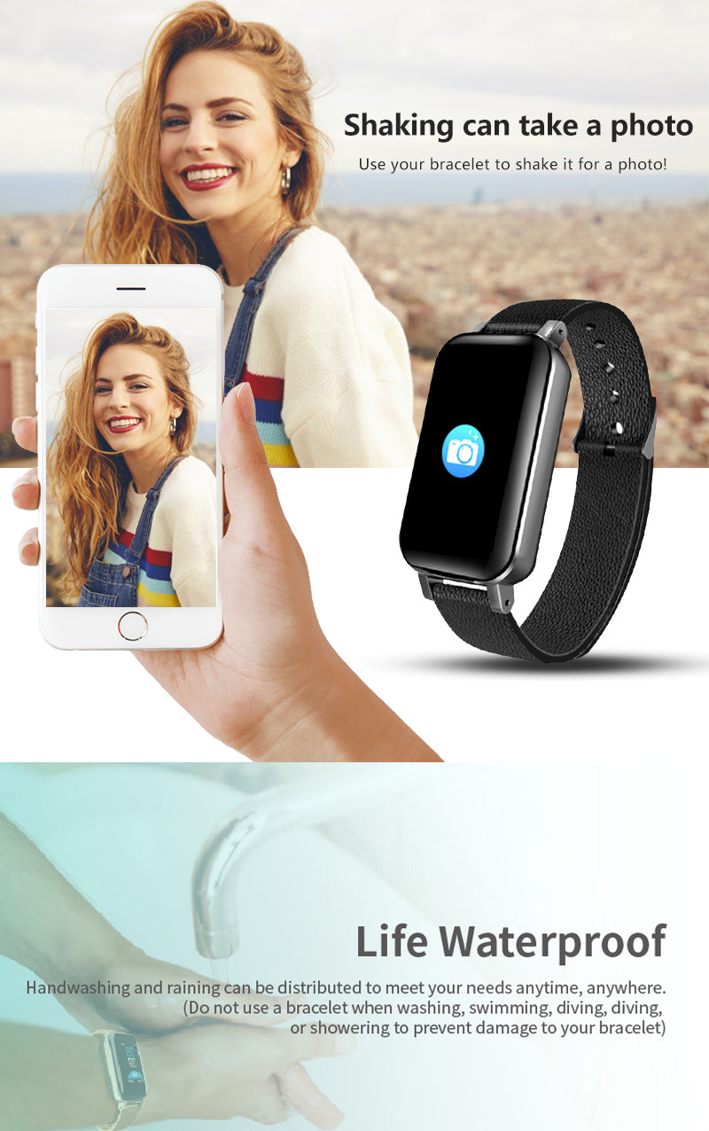 Bratara Fitness 2in1 Smart Time 89 cu Casti Bluetooth, Versiune Bluetooth 5.0, Monitorizare Ritm Cardiac, Tensiometru, Pedometru, Calorii, Distanta Parcursa, Monitorizare Somn, Sedentarism, Bratara Silicon Neagra, Culoare Negru