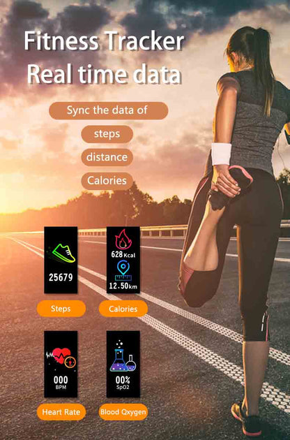 Bratara Fitness Inteligenta idealStore GoFitness, cu Casti Bluetooth, Pedometru, Monitorizare ritm cardiac, Tensiune Arteriala, Calorii, Pasi, Monitor de somn, Raspuns la apel, Incarcare Wireless, IP67