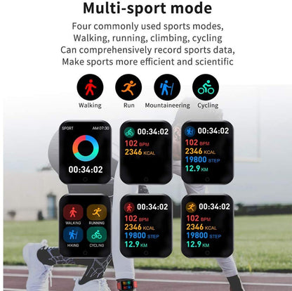 Ceas SmartWatch idealStore SmarTemp Vision 96, Functii de monitorizare a Sanatatii - masurare ritm cardiac, tensiune, Memento, masurare Temperatura corporala, Monitorizare Oxigen, Modul Multi-Sport, IP67, Roz