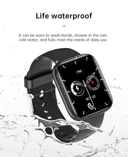 Ceas Smartwatch TimeS Collection IdealStore, Ecran Tactil 1.55 inch, Preluare Apeluri Bluetooth, Notificari Mesaje si Retele Sociale, Monitorizare Somn, Tensiune arteriala, Multi-Sport, Android-IOS, Black Edition, Include 2 bratari