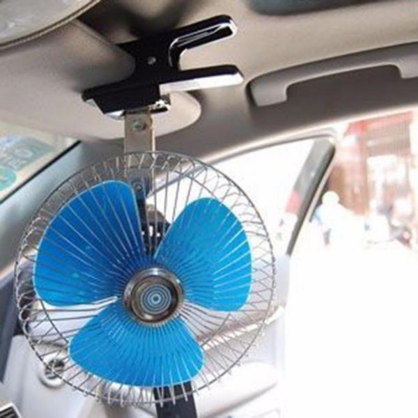 Ventilator auto IdealSTORE, Diametru palete ventilator 16 cm, Diametru total 22 cm, Alimentare 12V