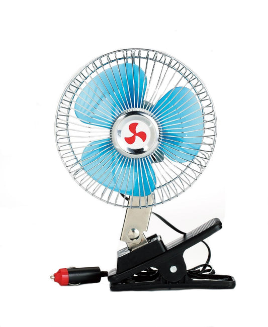 Ventilator auto IdealSTORE, Diametru palete ventilator 16 cm, Diametru total 22 cm, Alimentare 12V