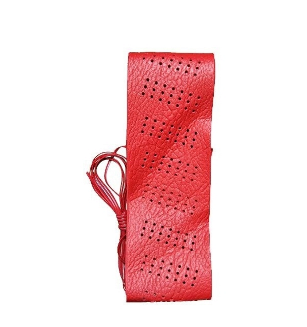 Husa Volan idealSTORE cu Snur, Marime M-38cm, Material Premium, Calitate Superioara, Model Elegant, Culoare Rosu