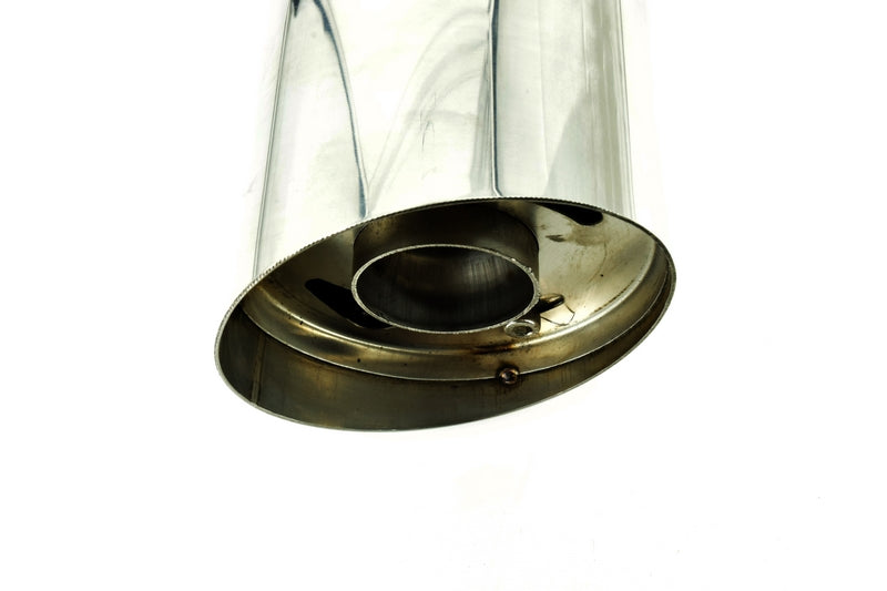 Toba sport IdealSTORE din Inox cu sillencer, Se poate regla sunetul, Lungime totala 46 cm, Intrare 5 cm, Iesire 9 cm