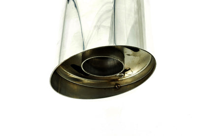 Toba sport IdealSTORE din Inox cu sillencer, Se poate regla sunetul, Lungime totala 46 cm, Intrare 5 cm, Iesire 9 cm