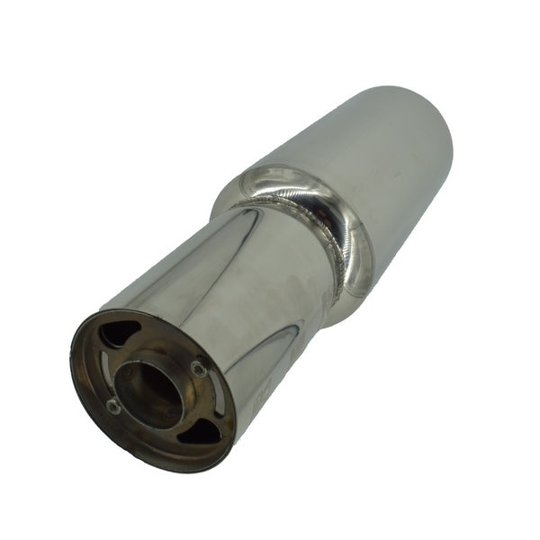 Toba sport IdealSTORE din Inox cu sillencer, Se poate regla sunetul, Latime 46 cm, Intrare 5 cm, Iesire 9 cm