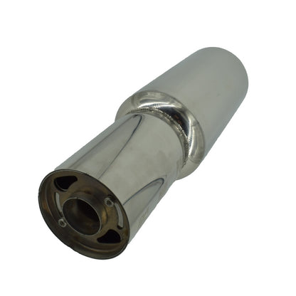 Toba sport IdealSTORE din Inox cu sillencer, Se poate regla sunetul, Latime 46 cm, Intrare 5 cm, Iesire 9 cm