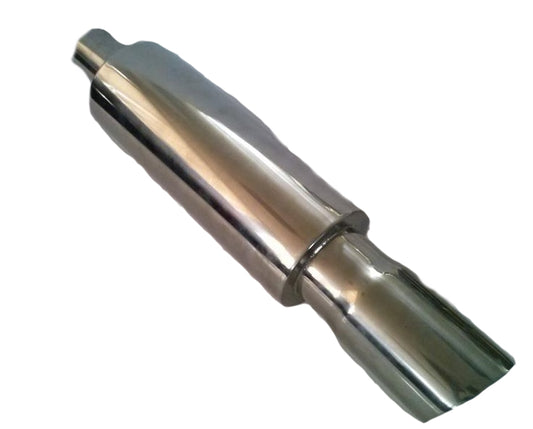 Toba INOX IdealSTORE, Lungime totala 50 cm, Latime 10 cm, Intrare 4,8 cm, Iesire 7,5 cm