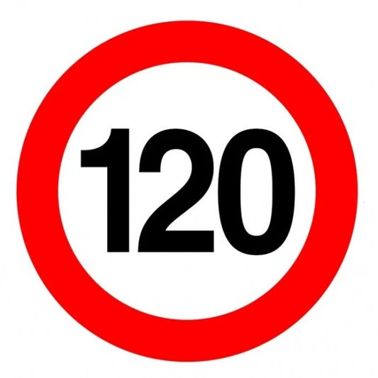Abtibild IdealSTORE pentru limitare de viteza reflectorizant 120Km/h