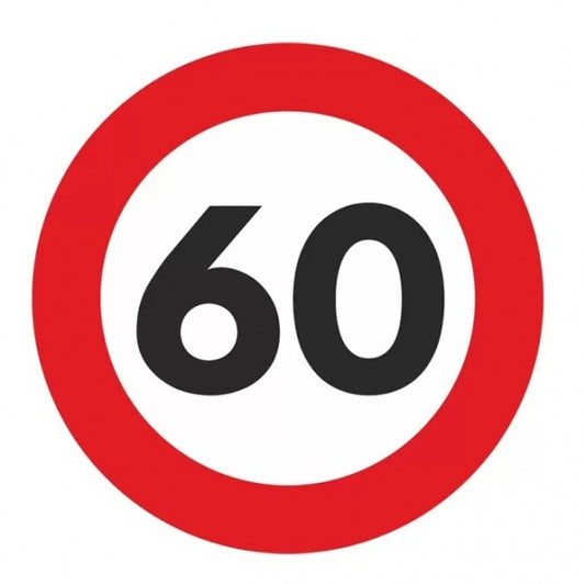 Abtibild IdealSTORE pentru limitare de viteza reflectorizant 60 Km/h