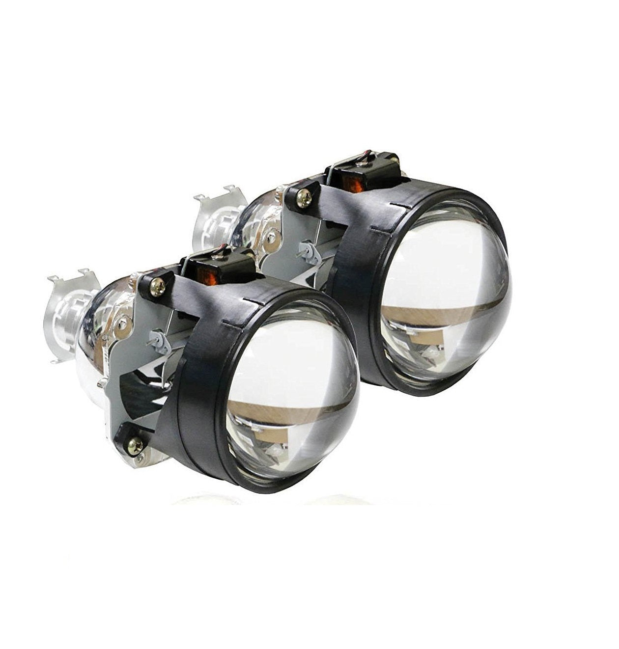 Lupe idealSTORE Premium Bi-xenon MINI 3inch H1, Compatibil cu faruri H4 si H7, Lungime totala 13 cm