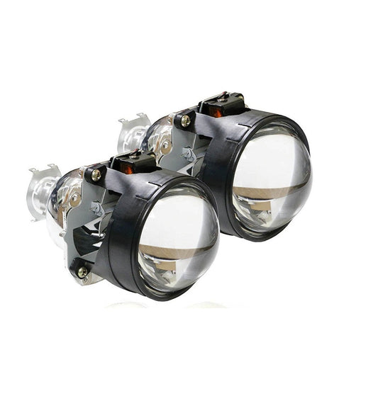 Lupe idealSTORE Premium Bi-xenon MINI 3inch H1, Compatibil cu faruri H4 si H7, Lungime totala 13 cm