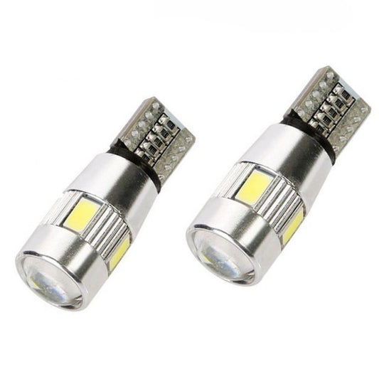 Set bec pozitie IdealSTORE, T10 canbus 6SMD - lupa in varf 5630 12V lumina alba