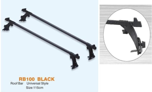 Set Bare Portbagaj idealStore, Universale, Lungime 115 cm, Compatibile Dacia cu Acoperis cu Strasina