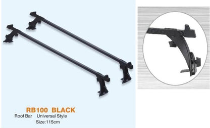 Set Bare Portbagaj idealStore, Universale, Lungime 115 cm, Compatibile Dacia cu Acoperis cu Strasina