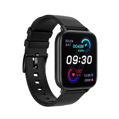 Smartwatch Techno BLACK IdealStore Full HD, Ecran de 1,7 Inch cu rezolutie 280x280, Monitorizare tensiune arteriala si frecventa cardiaca, Rezistent la apa IP67, Preluare apeluri Bluetooth, Mod multi-sport, Sistem de operare Android sau IOS