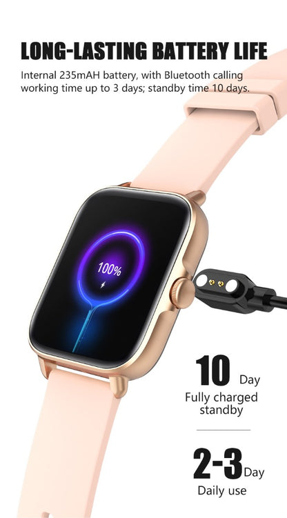Smartwatch Techno GOLD IdealStore Full HD, Ecran de 1,7 Inch cu rezolutie 280x280, Monitorizare tensiune arteriala si frecventa cardiaca, Rezistent la apa IP67, Preluare apeluri Bluetooth, Mod multi-sport, Sistem de operare Android sau IOS